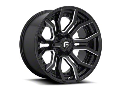 Fuel Wheels Rage Gloss Black Milled 8-Lug Wheel; 22x10; -18mm Offset (15-19 Silverado 3500 HD SRW)