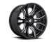 Fuel Wheels Rage Gloss Black Milled 8-Lug Wheel; 22x10; -18mm Offset (15-19 Silverado 3500 HD SRW)