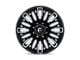 Fuel Wheels Rebar Gloss Black Milled 8-Lug Wheel; 20x10; -18mm Offset (15-19 Silverado 3500 HD SRW)