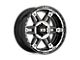 Fuel Wheels Rincon Matte Black with Gloss Black Lip 8-Lug Wheel; 20x9; 20mm Offset (15-19 Silverado 3500 HD SRW)