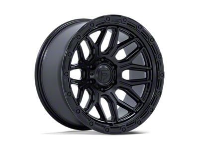 Fuel Wheels Surge Matte Black with Gloss Black Lip 8-Lug Wheel; 20x9; 20mm Offset (15-19 Silverado 3500 HD SRW)