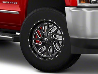 Fuel Wheels Triton Gloss Black Milled 8-Lug Wheel; 20x10; -18mm Offset (15-19 Silverado 3500 HD SRW)