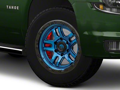 Fuel Wheels Ammo Gloss Blue with Black Bead Ring 6-Lug Wheel; 20x10; -18mm Offset (15-20 Tahoe)