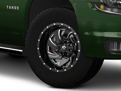 Fuel Wheels Cleaver Gloss Black Milled 6-Lug Wheel; 18x9; 20mm Offset (15-20 Tahoe)