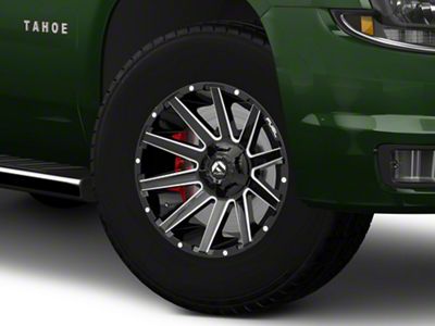 Fuel Wheels Contra Gloss Black Milled 6-Lug Wheel; 18x9; -12mm Offset (15-20 Tahoe)