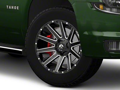 Fuel Wheels Contra Gloss Black Milled 6-Lug Wheel; 20x10; -19mm Offset (15-20 Tahoe)