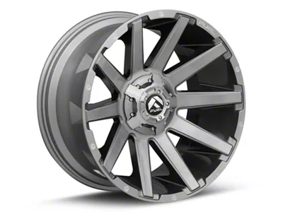 Fuel Wheels Contra Platinum Brushed Gunmetal with Tinted Clear 6-Lug Wheel; 20x10; -19mm Offset (15-20 Tahoe)