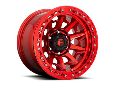 Fuel Wheels Covert Beadlock Candy Red 6-Lug Wheel; 17x9; -15mm Offset (15-20 Tahoe)