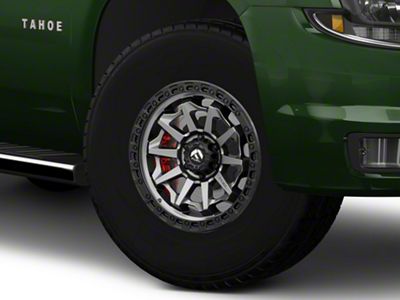 Fuel Wheels Covert Matte Gunmetal with Black Bead Ring 6-Lug Wheel; 17x8.5; 0mm Offset (15-20 Tahoe)