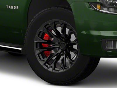 Fuel Wheels Flame Blackout 6-Lug Wheel; 20x10; -18mm Offset (15-20 Tahoe)