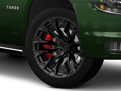 Fuel Wheels Flame Blackout 6-Lug Wheel; 22x10; -18mm Offset (15-20 Tahoe)