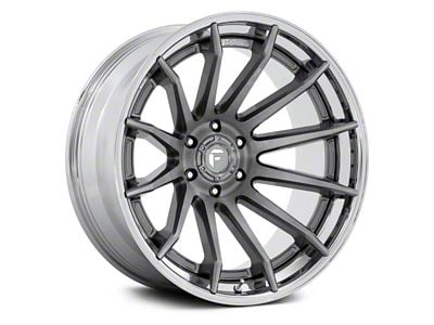 Fuel Wheels Fusion Forged Burn Platinum with Chrome Lip 6-Lug Wheel; 24x12; -44mm Offset (15-20 Tahoe)