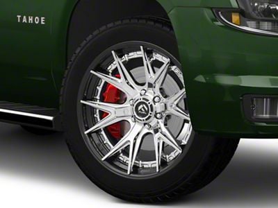 Fuel Wheels Fusion Forged Catalyst Chrome with Gloss Black Lip 6-Lug Wheel; 24x12; -44mm Offset (15-20 Tahoe)