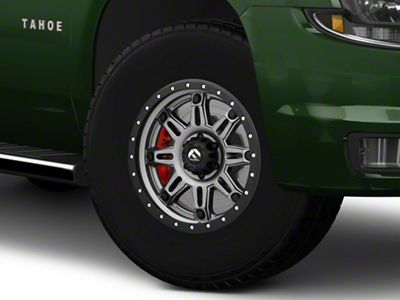 Fuel Wheels Hostage III Anthracite with Black Ring 6-Lug Wheel; 17x9; 1mm Offset (15-20 Tahoe)