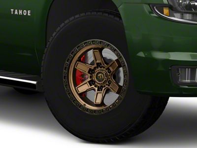 Fuel Wheels Kicker Matte Bronze with Black Bead Ring 6-Lug Wheel; 17x9; 1mm Offset (15-20 Tahoe)