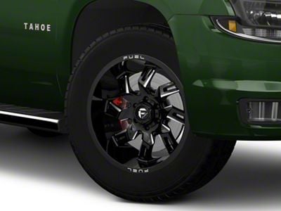 Fuel Wheels Lockdown Gloss Black Milled 6-Lug Wheel; 20x10; -18mm Offset (15-20 Tahoe)