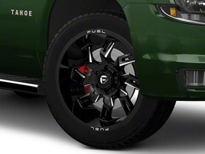 Fuel Wheels Lockdown Gloss Black Milled 6-Lug Wheel; 22x10; -18mm Offset (15-20 Tahoe)