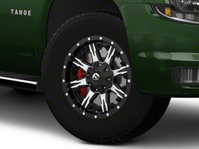 Fuel Wheels NUTZ Matte Black Machined 6-Lug Wheel; 18x9; 1mm Offset (15-20 Tahoe)