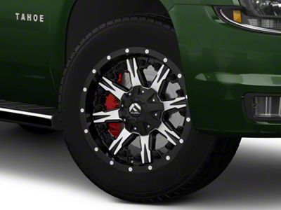 Fuel Wheels NUTZ Matte Black Machined 6-Lug Wheel; 20x10; -12mm Offset (15-20 Tahoe)