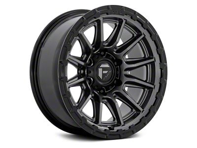 Fuel Wheels Piston Matte Gunmetal with Gloss Black Lip 6-Lug Wheel; 20x10; -18mm Offset (15-20 Tahoe)