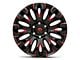 Fuel Wheels Quake Gloss Black Milled with Red Accents 6-Lug Wheel; 20x10; -18mm Offset (15-20 Tahoe)