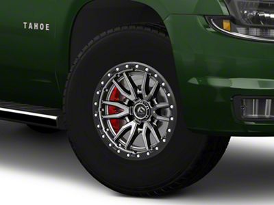 Fuel Wheels Rebel Matte Gunmetal with Black Bead Ring 6-Lug Wheel; 17x9; 1mm Offset (15-20 Tahoe)