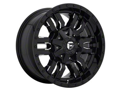 Fuel Wheels Sledge Gloss Black Milled 6-Lug Wheel; 20x10; -19mm Offset (15-20 Tahoe)