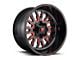 Fuel Wheels Stroke Gloss Black Red Tinted Clear 6-Lug Wheel; 24x14; -75mm Offset (15-20 Tahoe)