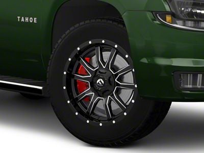 Fuel Wheels Vandal Gloss Black Milled 6-Lug Wheel; 20x9; 1mm Offset (15-20 Tahoe)