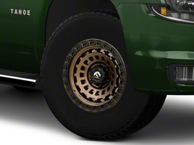 Fuel Wheels Zephyr Matte Bronze with Black Bead Ring 6-Lug Wheel; 17x9; -12mm Offset (15-20 Tahoe)