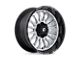 Fuel Wheels Arc Silver Brushed Face with Milled Black Lip 6-Lug Wheel; 22x10; -18mm Offset (15-20 Yukon)