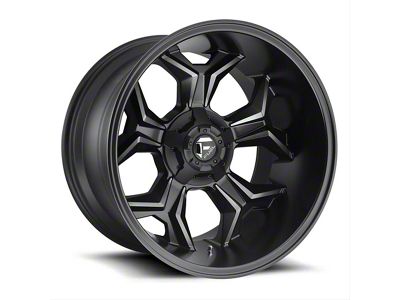 Fuel Wheels Avenger Matte Black Double Dark Tint 6-Lug Wheel; 20x9; 1mm Offset (15-20 Yukon)