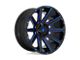 Fuel Wheels Contra Gloss Black with Blue Tinted Clear 6-Lug Wheel; 22x10; -19mm Offset (15-20 Yukon)