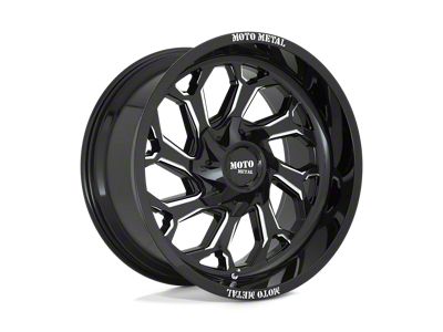 Fuel Wheels Flux Gloss Black Brushed Face with Gray Tint 6-Lug Wheel; 22x9.5; 20mm Offset (15-20 Yukon)