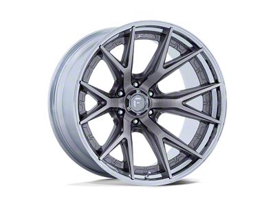 Fuel Wheels Fusion Forged Catalyst Platinum with Chrome Lip 6-Lug Wheel; 22x12; -44mm Offset (15-20 Yukon)