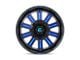 Fuel Wheels Hardline Gloss Black with Blue Tinted Clear 6-Lug Wheel; 22x12; -45mm Offset (15-20 Yukon)