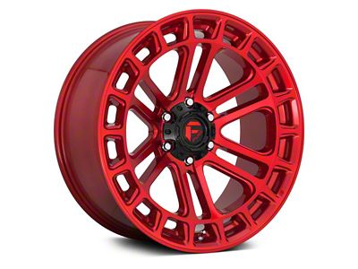 Fuel Wheels Heater Candy Red Machined 6-Lug Wheel; 20x10; -18mm Offset (15-20 Yukon)