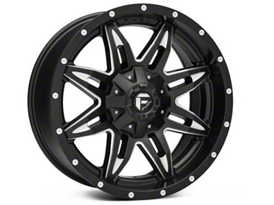 Fuel Wheels Lethal Satin Black Milled 6-Lug Wheel; 20x10; -24mm Offset (15-20 Yukon)