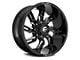 Fuel Wheels Lockdown Gloss Black Milled 6-Lug Wheel; 20x10; -18mm Offset (15-20 Yukon)