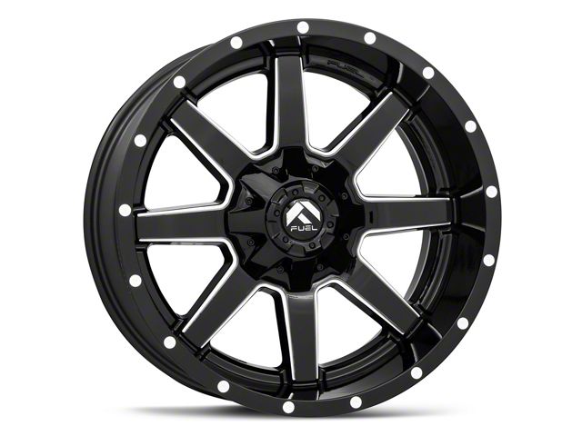 Fuel Wheels Maverick Gloss Black Milled 6-Lug Wheel; 20x10; -24mm Offset (15-20 Yukon)