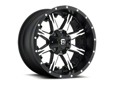 Fuel Wheels NUTZ Matte Black Machined 6-Lug Wheel; 20x10; -12mm Offset (15-20 Yukon)