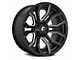 Fuel Wheels Rage Gloss Black Milled 6-Lug Wheel; 24x12; -44mm Offset (15-20 Yukon)