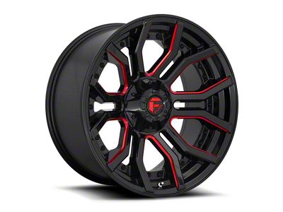 Fuel Wheels Rage Gloss Black Red Tinted 6-Lug Wheel; 20x10; -18mm Offset (15-20 Yukon)