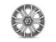 Fuel Wheels Rage Platinum Brushed Gunmetal with Tinted Clear 6-Lug Wheel; 22x10; -18mm Offset (15-20 Yukon)