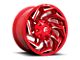 Fuel Wheels Reaction Candy Red Milled 6-Lug Wheel; 24x12; -44mm Offset (15-20 Yukon)