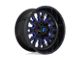 Fuel Wheels Stroke Gloss Black with Blue Tinted Clear 6-Lug Wheel; 22x12; -44mm Offset (15-20 Yukon)