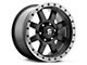 Fuel Wheels Trophy Matte Black with Anthracite Ring 6-Lug Wheel; 18x9; 1mm Offset (15-20 Yukon)