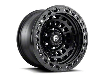 Fuel Wheels Zephyr Beadlock Matte Black 6-Lug Wheel; 17x9; -15mm Offset (15-20 Yukon)