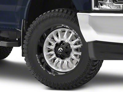 Fuel Wheels Arc Silver Brushed Face with Milled Black Lip 8-Lug Wheel; 20x10; -18mm Offset (17-22 F-250 Super Duty)