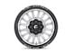Fuel Wheels Arc Silver Brushed Face with Milled Black Lip 8-Lug Wheel; 22x10; -18mm Offset (17-22 F-250 Super Duty)